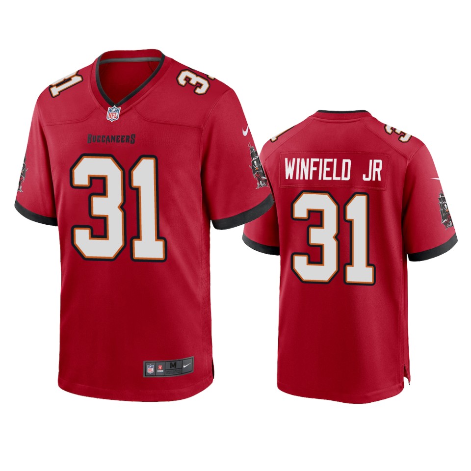 Men Nike Tampa Bay Buccaneers #31 Antoine Winfield Jr. Red 2020 NFL Draft Game Jersey->green bay packers->NFL Jersey